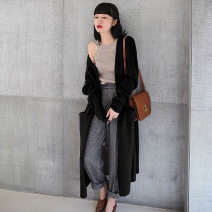 索布恰克1904女士中长款针织外套59元包邮