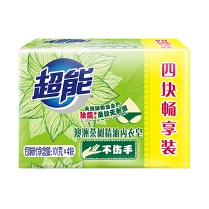 超能 内衣皂 茶树精油101g*4