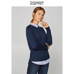 ESPRIT 埃斯普利特 109EE1I096 假两件针织衫 64.5元（5件5折后）