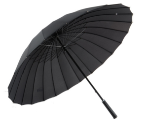 某东PLUS会员： 美度 M5003黑色 24骨超大男士商务长柄晴雨伞 *3件 55.3元（合18.43元/件）