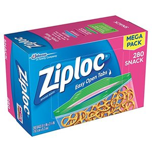  Ziploc 小号零食保鲜袋 280个