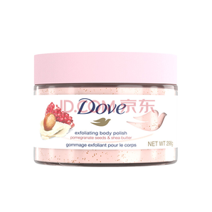 多芬（Dove）身体磨砂膏乳霜 全身去角质去鸡皮 滋润保湿 石榴籽加乳木果 搓泥宝 298g