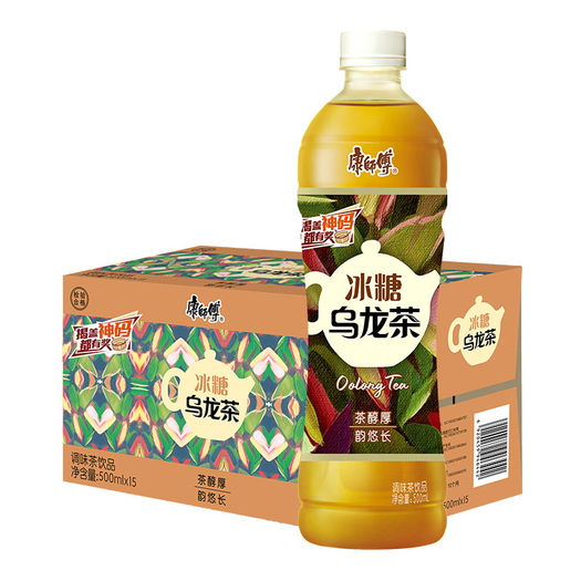 康師傅 冰糖烏龍茶500ml*15瓶 飲品 飲料整箱裝【價格 圖片 品牌 報價