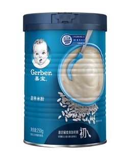 Gerber 嘉宝 婴儿辅食原味营养米粉米糊1段250g