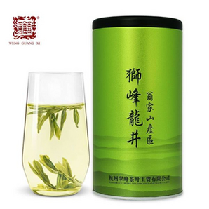 百年老字号，翁广喜 雨前三级西湖龙井绿茶200g罐装