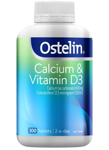 Ostelin Calcium & Vitamin D3 成人钙片 300粒 家庭装