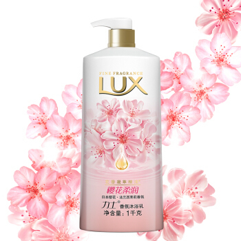 lux 力士 沐浴露 桃花浅香 香氛沐浴乳 1000g