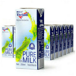 限地区： Theland 纽仕兰 3.5g蛋白质 高钙全脂纯牛奶 250ml*24盒 *2件 89元（2件5折）
