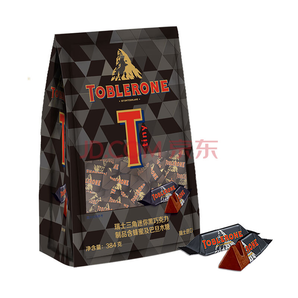 Toblerone 三角 迷你黑巧克力 分享装 384g *4件 166元包邮（下单立减）