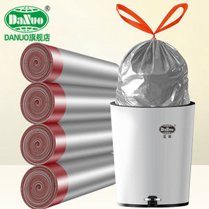 danuo 高品质 手提式银灰钢袋垃圾袋45*50cm大袋 60只