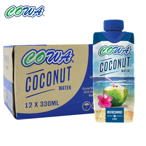 马来西亚进口COWA清甜椰子水330ml*12瓶