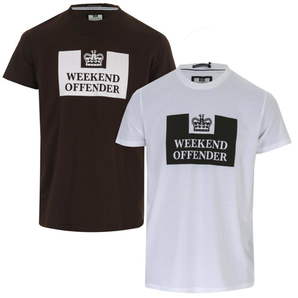 Weekend Offender 男士纯棉休闲短袖T恤2件装