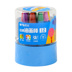 M&G 晨光 AGMY4608 12色筒装丝滑油画棒 *5件