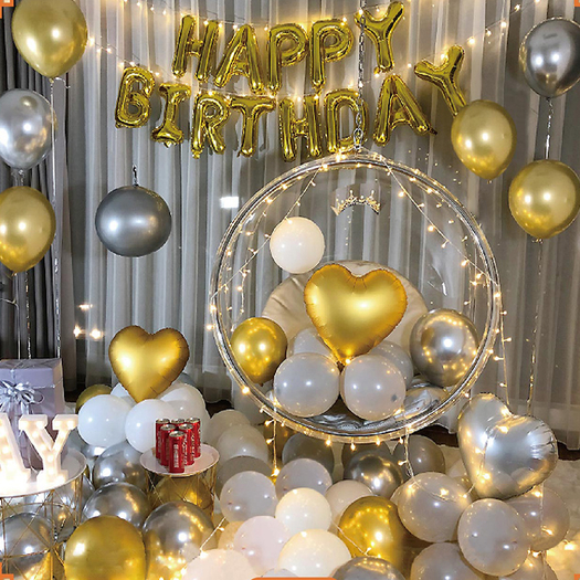 丽恒生日聚会背景装扮气球套餐
