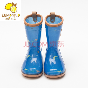 lemonkid 柠檬宝宝 儿童雨靴雨鞋