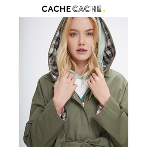 Cache Cache 捉迷藏  9803001576 女士工装连帽外套