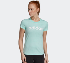 adidas阿迪达斯 W E LIN SLIM T 女装运动型格短袖T恤DX2544
