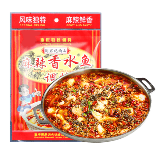 周君记麻辣香水鱼调料400g