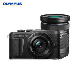 奥林巴斯（OLYMPUS） E-PL10 14-42mm EZ 40-150mm R微单电/数码相机 epl10防抖照相机 双镜头 黑色