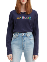 Levi's 李维斯女士纯棉字母LOGO长袖T恤
