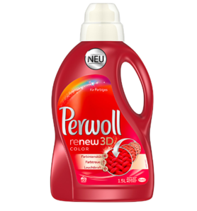 德国汉高旗下，Perwoll 进口浓缩去污亮彩衣物护色洗衣精1.5L