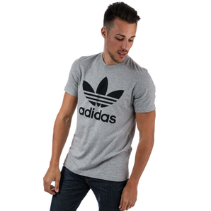 Adidas 男士纯棉三叶草短袖T恤 