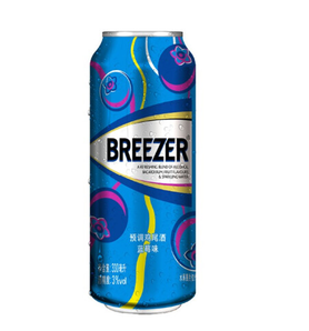 Breezer 冰锐 洋酒 3°朗姆预调酒 罐装 蓝莓味 330ml