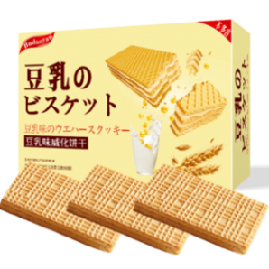  日本风味豆乳威化饼干 128g*3 券后￥16.89