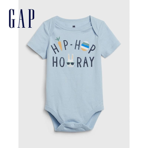 9日10点： Gap 盖璞 婴儿印花连体衣 低至38元（双重优惠）
