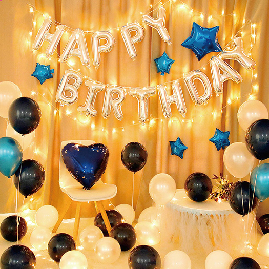 丽恒生日聚会布置装扮气球套餐