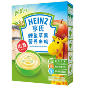Heinz 亨氏 鳕鱼苹果营养米粉 225g *6件 80.8元（合13.47元/件）