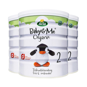  10日10点： Arla 阿拉宝贝与我 Baby&Me有机婴儿奶粉 2段 600克 3罐装 297元包邮