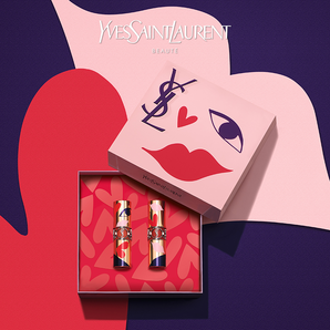 新品发售： YVES SAINT LAURENT 圣罗兰 红唇啵普口红 2支装 640元包邮