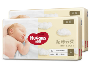 HUGGIES 好奇 金装 婴儿纸尿裤 XL105片 *2件 278元包邮（合139元/件）