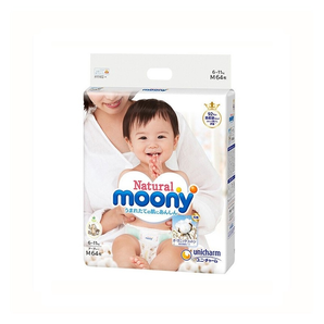 moony 尤妮佳 Natural 皇家系列 婴儿纸尿裤 M号 64片