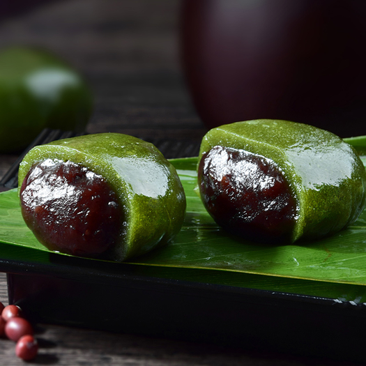 悦菇娘 艾草红豆青团 240g 5.9元包邮(需用券)_没得比