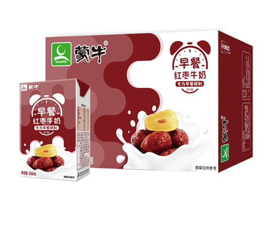 mengniu 蒙牛 早餐奶 红枣味利乐包 250ml*16盒