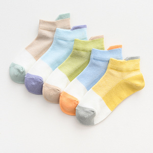  10双纯棉 夏季透气儿童袜子