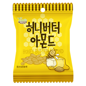 韩国进口 汤姆农场 蜂蜜黄油巴旦木杏仁干 10克*15袋