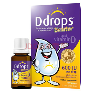 加拿大版，Ddrops 幼儿维生素D3滴剂 一岁以上 600IU 2.8ml