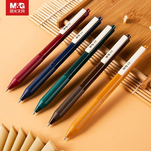 晨光 国之色系列 速干按动式彩色笔芯复古中性笔 0.5mm