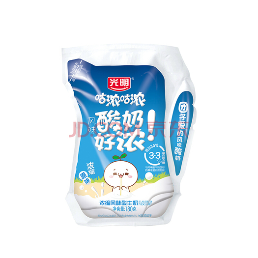 光明 咕浓咕浓 原味 浓缩风味酸牛奶 180g*12袋