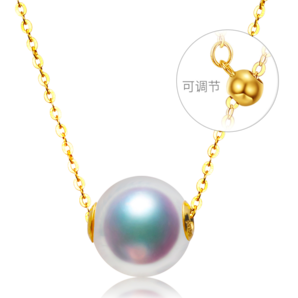 珍媄珠宝 6-6.5mm精选花珠品质 s925银卡0针式链