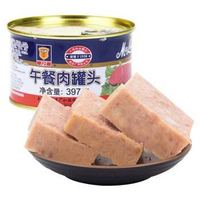 上海梅林 午餐肉罐头（圆罐）397g  
