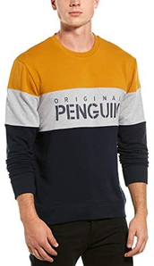 S码，Original Penguin 男士拼色长袖卫衣 RPM2508