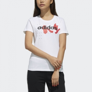 18日0点：adidas 阿迪达斯 neo W FV TEE 2 女子短袖上衣 EA0328