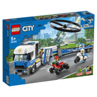 LEGO 乐高 City 城市组 60244 警用直升机运输车