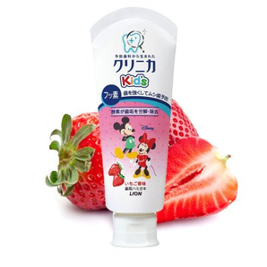 LION/狮王 儿童防蛀牙膏 水果草莓味 60g