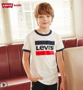Levi's 李维斯 儿童纯棉短袖T恤 多款花色