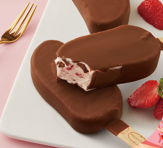 hagen·dazs 哈根达斯 草莓口味脆皮冰淇淋 69g